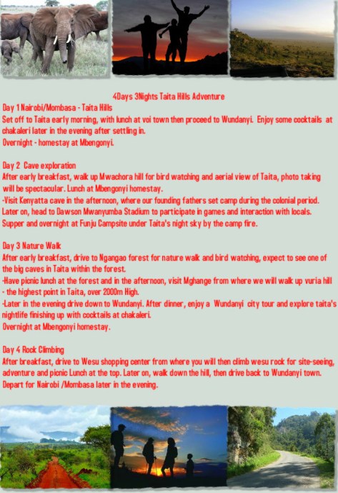 Taita Hills Itinerary - Zurukenya