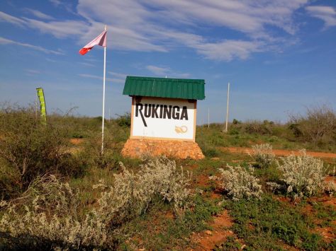 Rukinga sign zurukenya african village camp